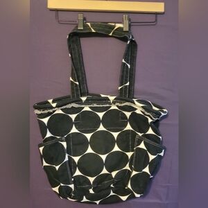 Thirty-One Black and White Graphic Tote Bag